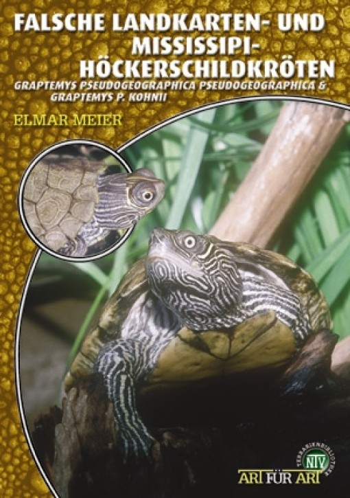 Falsche Landkarten- und Mississippi-Höckerschildkröten Graptemys pseudogeographica pseudogeographica & Graptemys pseudogeographica kohnii. Elmar Meier